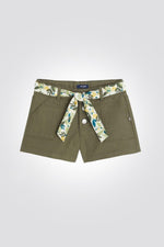 OKAIDI - מכנסי קנבס חגורה לילדות - MASHBIR//365