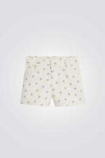 OKAIDI - מכנסי קנבס קצרים בהדפס פרחוני לילדות - MASHBIR//365