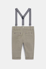 OBAIBI - מכנסי קנבס עם רצועות נשלפות לתינוקות - MASHBIR//365