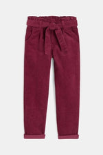 OKAIDI - מכנסי קורדרוי בצבע סגול לילדות - MASHBIR//365