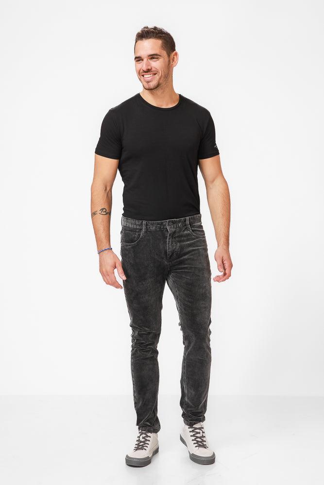 KENNETH COLE - מכנסי קורדרוי בצבע שחור מכובס - MASHBIR//365