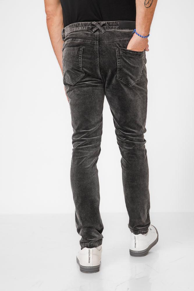 KENNETH COLE - מכנסי קורדרוי בצבע שחור מכובס - MASHBIR//365