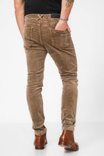 KENNETH COLE - מכנסי קורדרוי בצבע חום - MASHBIR//365