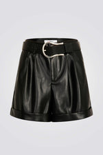 MORGAN - מכנסי נשים קצרים דמוי עור - MASHBIR//365