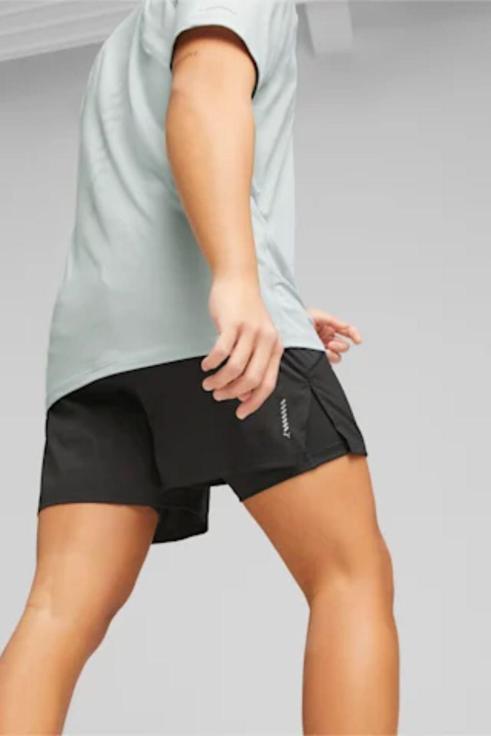 PUMA - מכנסי ריצה לגבר Run 2-in-1 5" בצבע שחור - MASHBIR//365