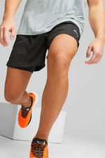 PUMA - מכנסי ריצה לגבר Run 2-in-1 5" בצבע שחור - MASHBIR//365