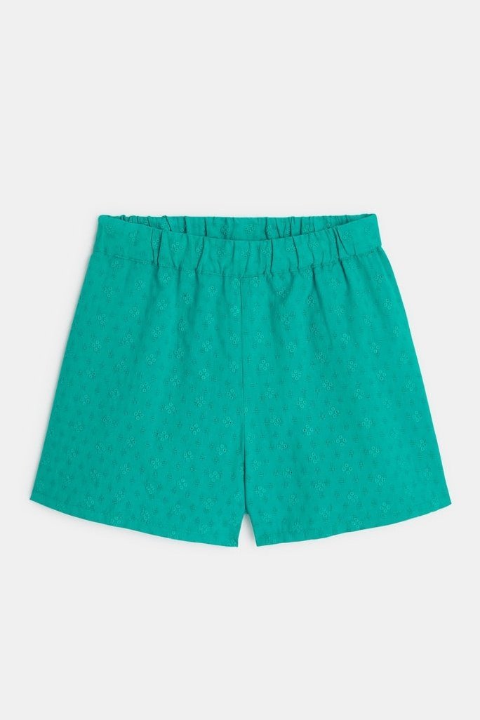 OKAIDI - מכנסי רקמה לילדות בצבע ירוק - MASHBIR//365