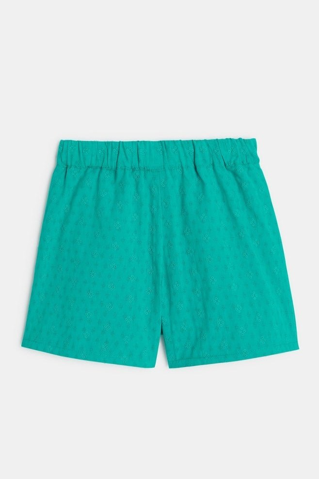 OKAIDI - מכנסי רקמה לילדות בצבע ירוק - MASHBIR//365