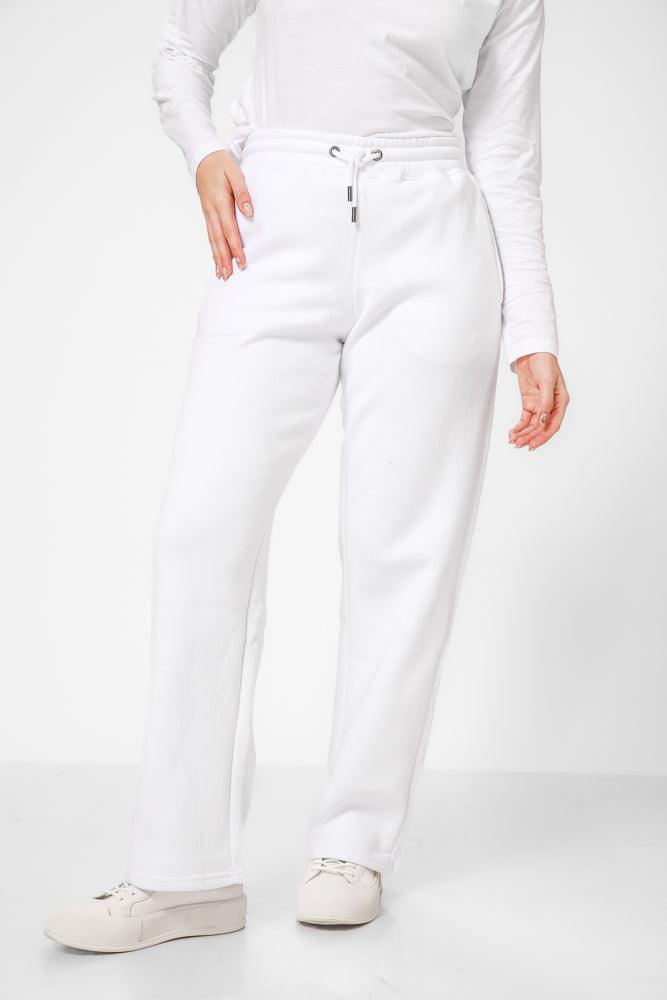 KENNETH COLE - מכנסי טרנינג בצבע לבן - MASHBIR//365