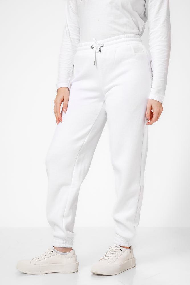 KENNETH COLE - מכנסי טרנינג בצבע לבן - MASHBIR//365