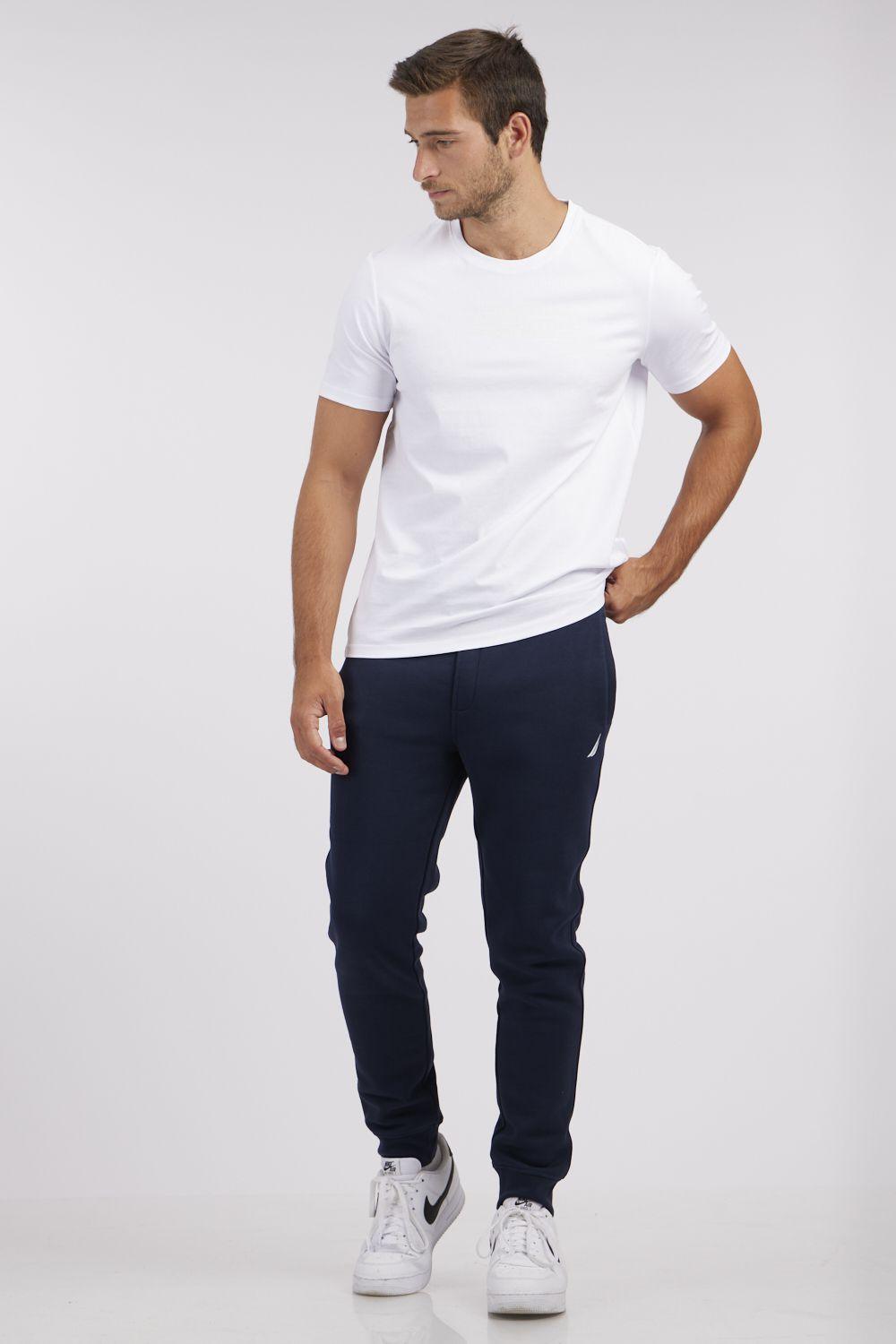 NAUTICA - מכנסי טרנינג בצבע נייבי - MASHBIR//365