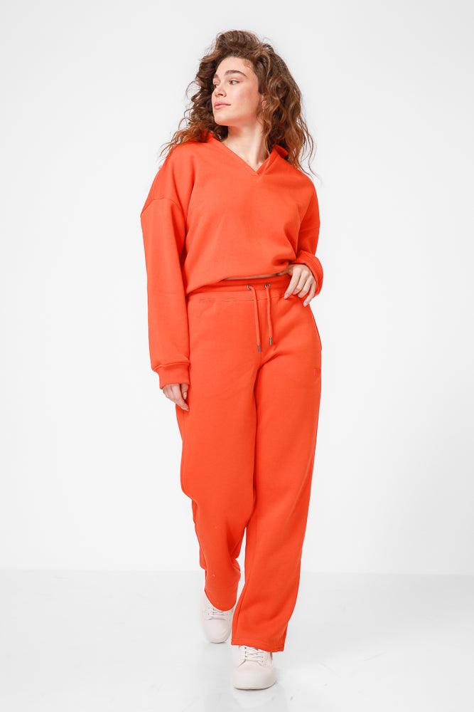 KENNETH COLE - מכנסי טרנינג בצבע כתום - MASHBIR//365