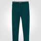 OKAIDI - מכנסי טרנינג לילדים בצבע ירוק עם פס לבן בגומי - MASHBIR//365 - 1