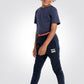 OKAIDI - מכנסי טרנינג לילדים בצבע כחול עם גומי כתום - MASHBIR//365 - 1