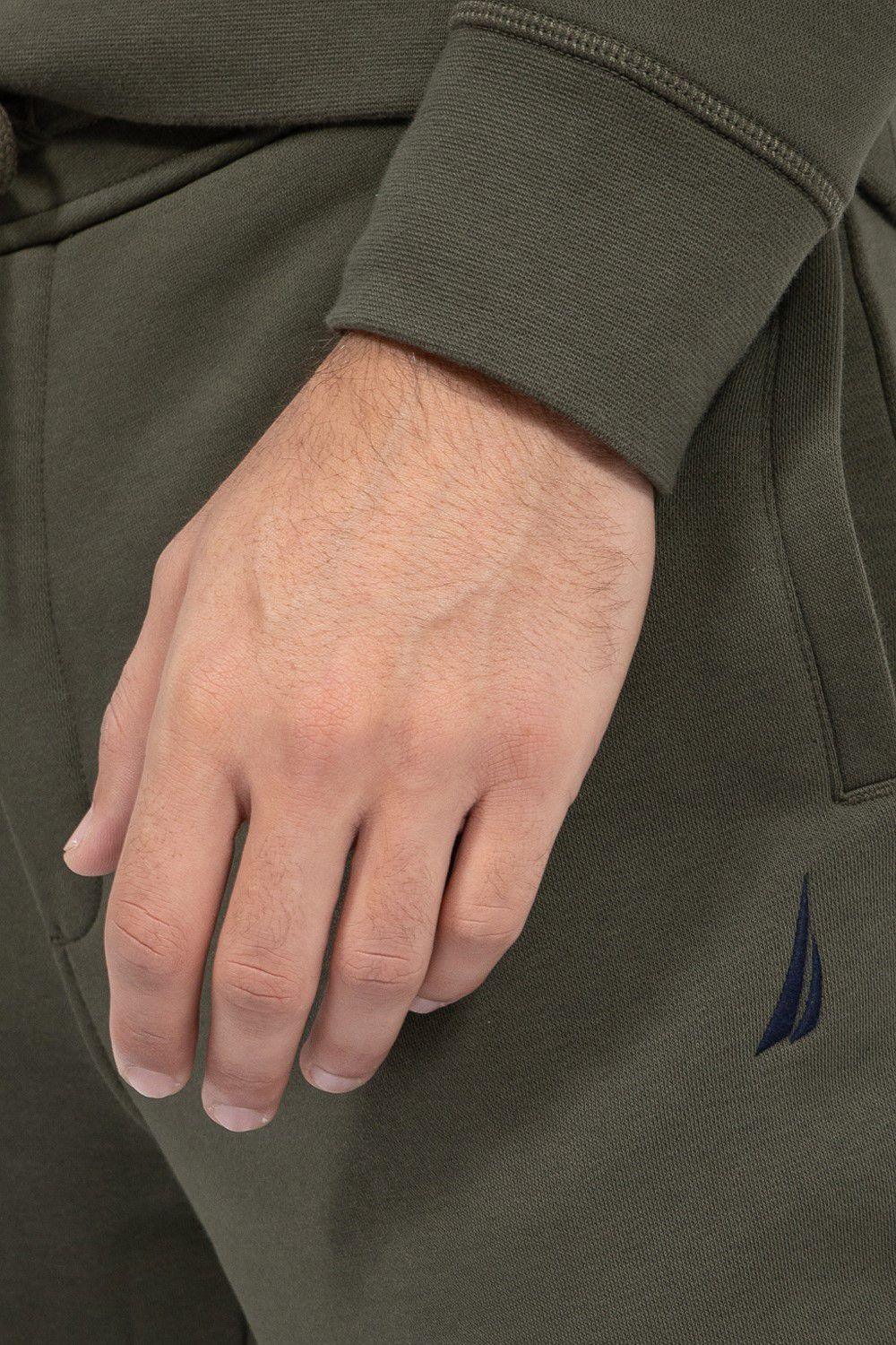 NAUTICA - מכנסי טרנינג לוגו ירוק זית - MASHBIR//365