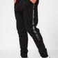 KENNETH COLE - מכנסי טרנינג עם פס כיתוב לוגו בצבע שחור - MASHBIR//365 - 3