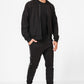 KENNETH COLE - מכנסי טרנינג עם פס כיתוב לוגו בצבע שחור - MASHBIR//365 - 5