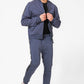 KENNETH COLE - מכנסי טרנינג עם פס כיתוב לוגו בצבע כחול - MASHBIR//365 - 4