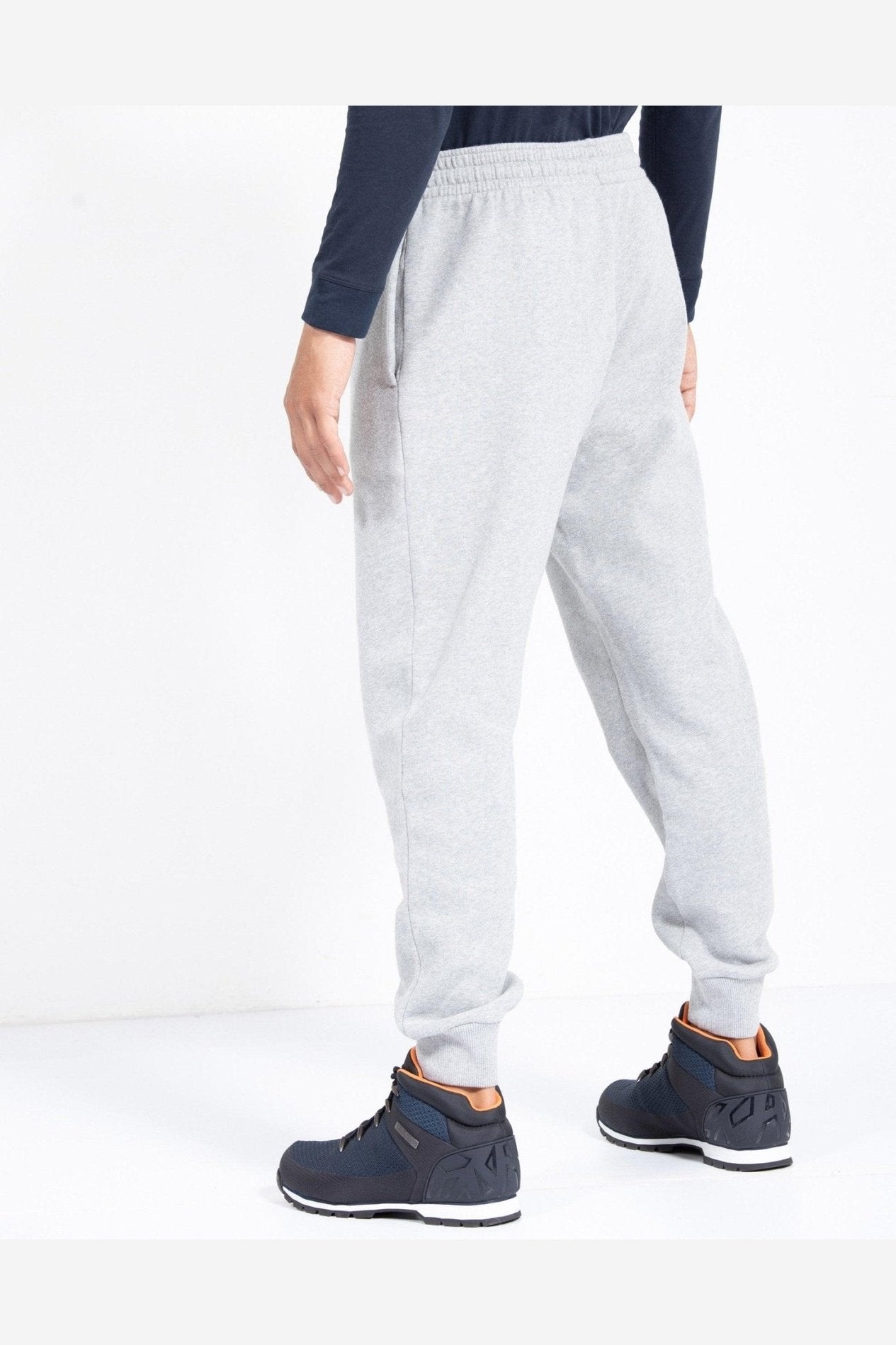 TIMBERLAND - מכנסי טרנינג עם לוגו המותג רקום בצד צבע אפור - MASHBIR//365