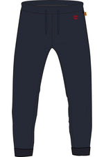 TIMBERLAND - מכנסי טרנינג עם לוגו המותג רקום בצד צבע נייבי - MASHBIR//365