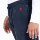 TIMBERLAND - מכנסי טרנינג עם לוגו המותג רקום בצד צבע נייבי - MASHBIR//365 - 4