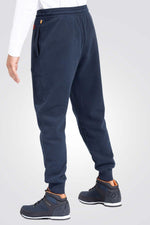 TIMBERLAND - מכנסי טרנינג עם לוגו המותג רקום בצד צבע נייבי - MASHBIR//365