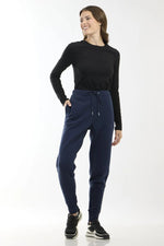 NAUTICA - מכנסי טרנינג עם לוגו רקמה בצבע נייבי - MASHBIR//365