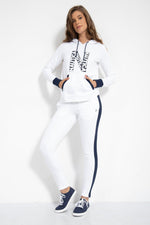 NAUTICA - מכנסי טרנינג STRIPE לבן - MASHBIR//365