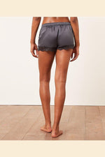 ETAM - מכנסי סאטן קצרים BROOKLIN אפור - MASHBIR//365