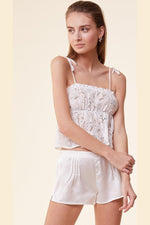 ETAM - מכנסי סאטן קצרים FEUILLAGE - MASHBIR//365