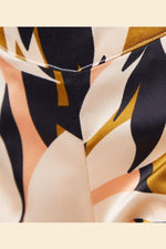 ETAM - מכנסי סאטן קצרים LEAVES הדפס עלים - MASHBIR//365