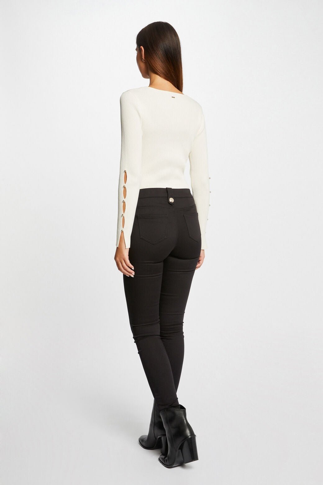 MORGAN - מכנסי סקיני שחורות - MASHBIR//365