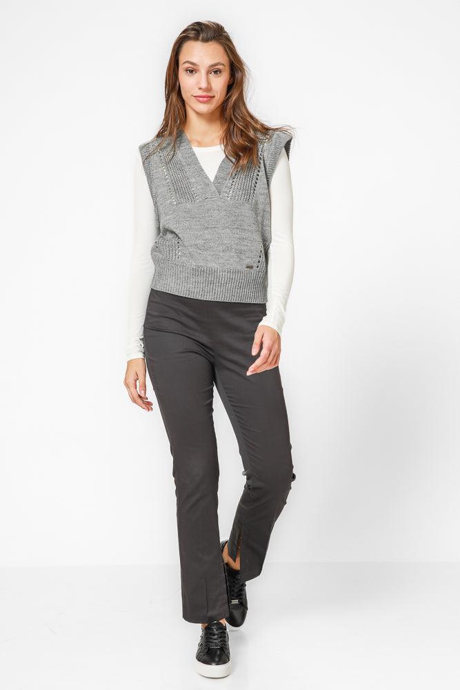 KENNETH COLE - מכנסי סלים מחוייטים בצבע שחור - MASHBIR//365