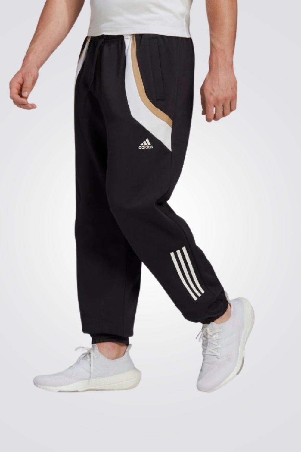ADIDAS - מכנסי SW FLEECE BLACK WHITE - MASHBIR//365