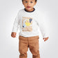 OBAIBI - מכנסי תינוקות ארוכים עם כיסי קרגו בקאמל - MASHBIR//365 - 1