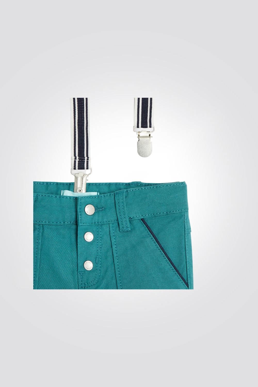 OBAIBI - מכנסי תינוקות עם שלייקס בצבע ירוק - MASHBIR//365
