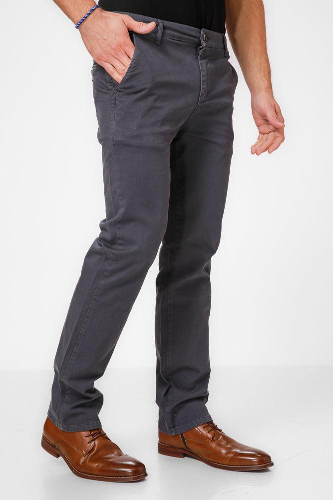 KENNETH COLE - מכנסי כותנה בצבע נייבי - MASHBIR//365