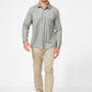 KENNETH COLE - מכנסי כותנה בצבע STONE - MASHBIR//365 - 1