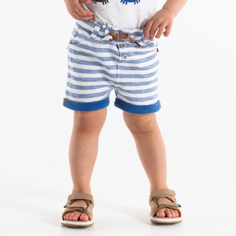 OBAIBI - מכנסיי פסים קצרים לתינוקות בנים - MASHBIR//365