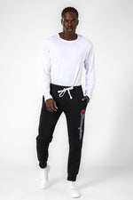 CHAMPION - מכנסיים ארוכים בצבע שחור - MASHBIR//365