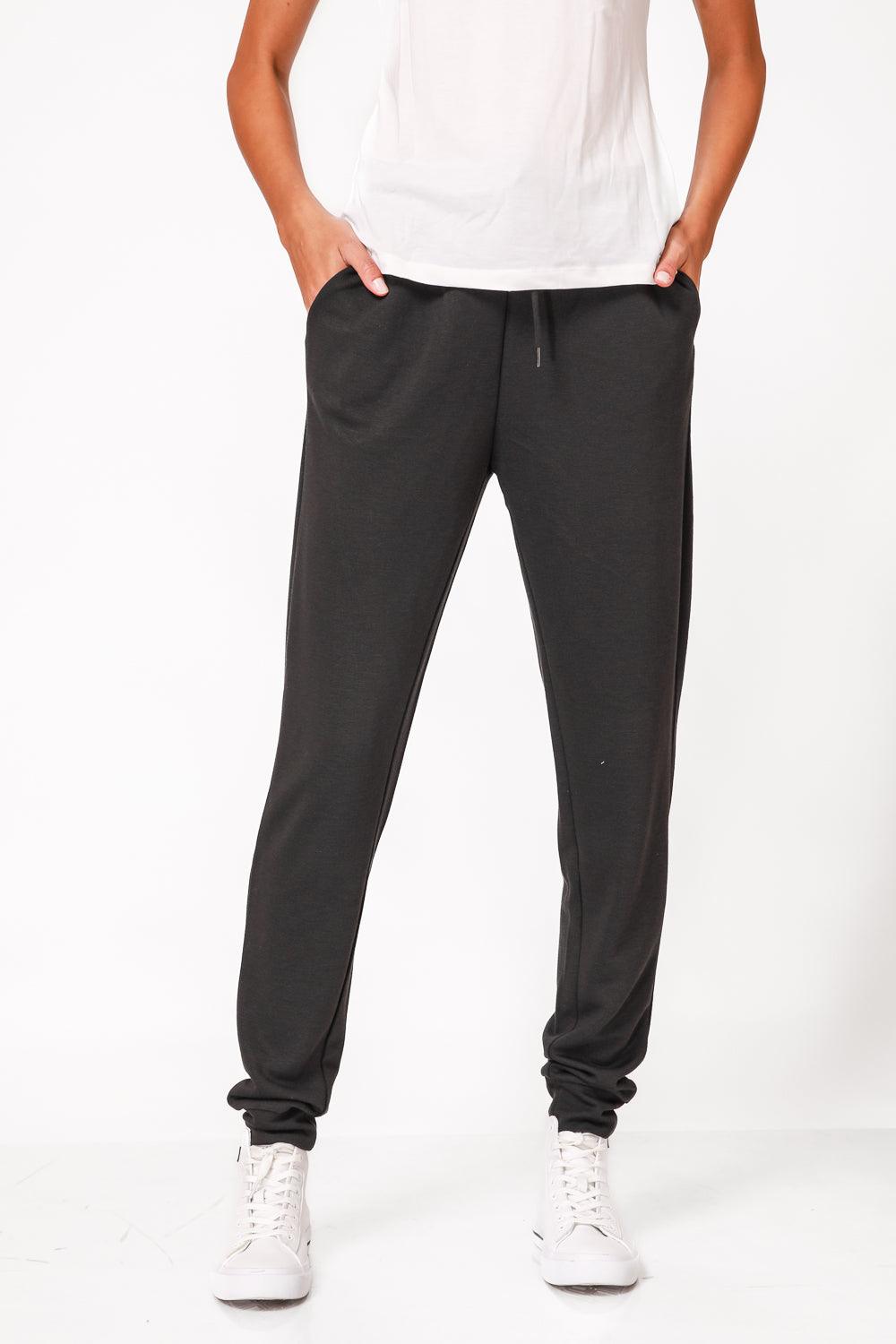 DELTA - מכנסיים ארוכים דקים GOOD MOOD שחורים - MASHBIR//365