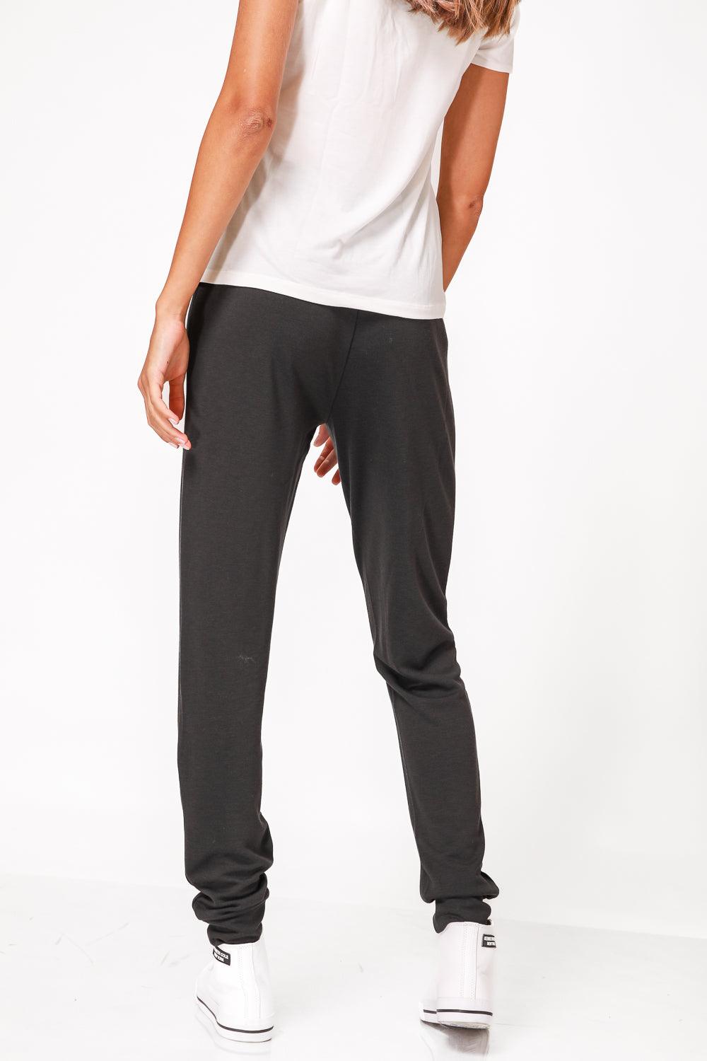 DELTA - מכנסיים ארוכים דקים GOOD MOOD שחורים - MASHBIR//365