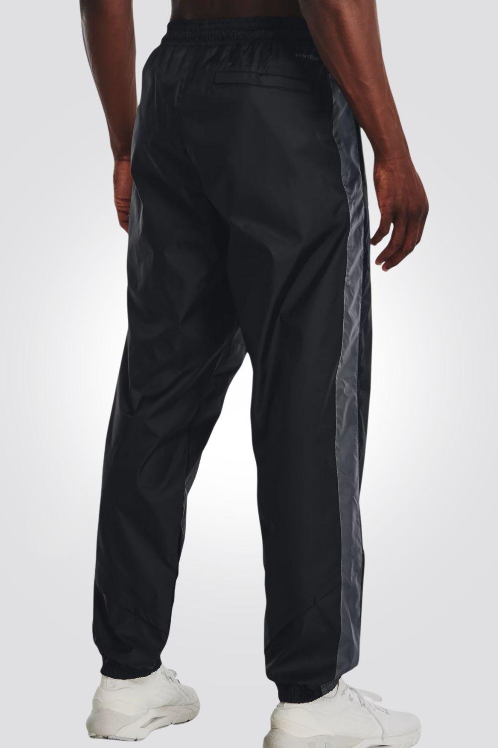 UNDER ARMOUR - מכנסיים ארוכים Legacy Woven Pants בצבע שחור - MASHBIR//365