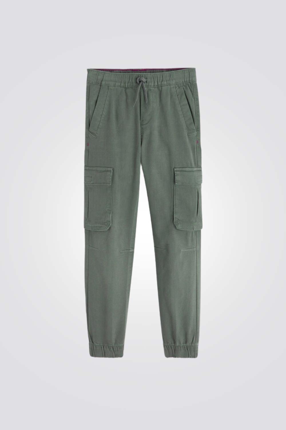 OKAIDI - מכנסיים ארוכים לילדים בצבע ירוק זית - MASHBIR//365