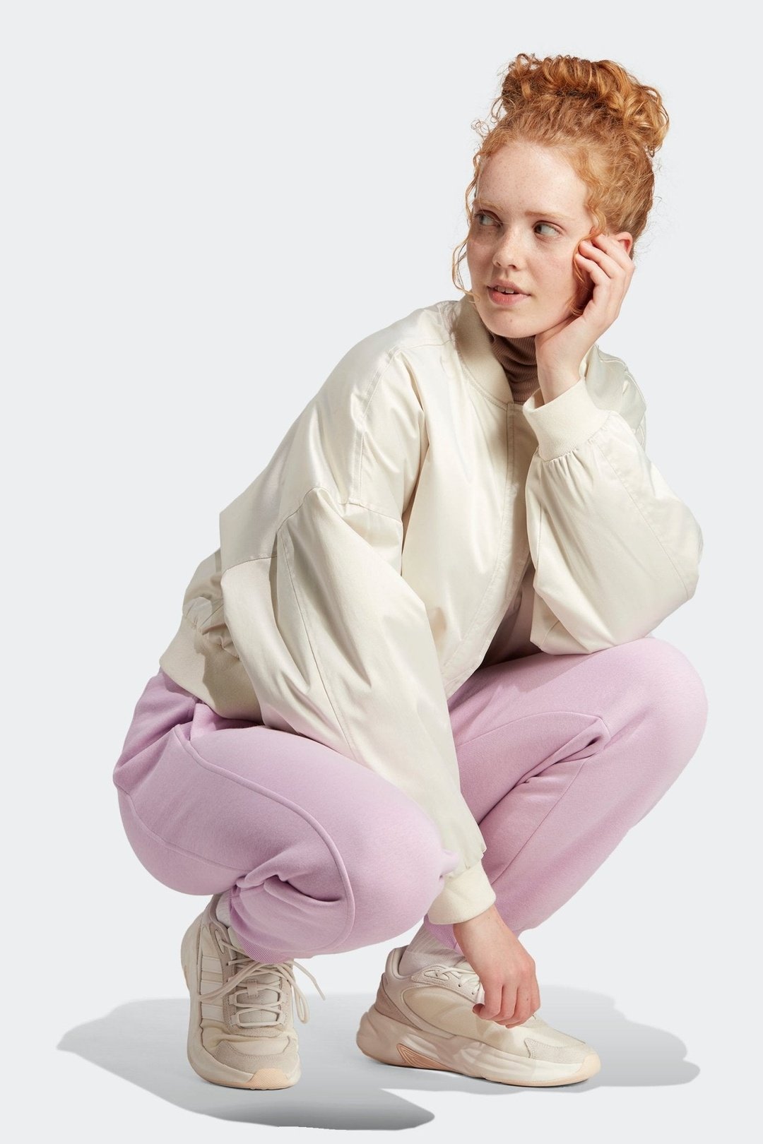 ADIDAS - מכנסיים ארוכים לנשים ALL SZN בצבע ורוד - MASHBIR//365