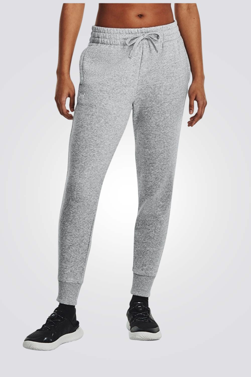 UNDER ARMOUR - מכנסיים ארוכים לנשים בצבע אפור - MASHBIR//365