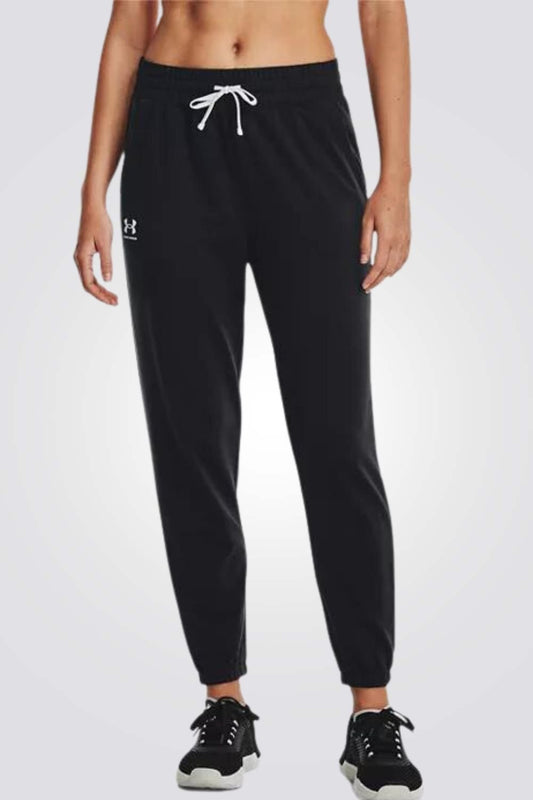 UNDER ARMOUR - מכנסיים ארוכים לנשים בצבע שחור - MASHBIR//365