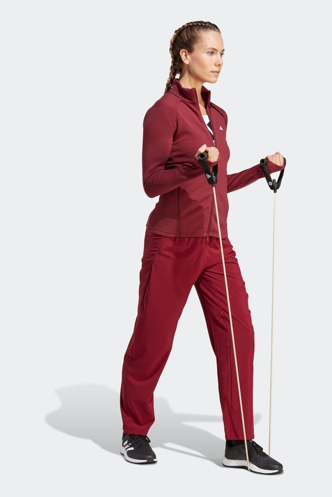 ADIDAS - מכנסיים ארוכים לנשים TRN בצבע אדום - MASHBIR//365