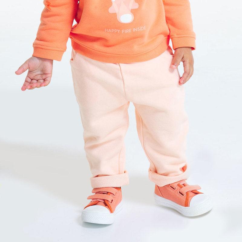 OBAIBI - מכנסיים ארוכים לתינוקות בצבע כתום - MASHBIR//365