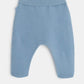 OBAIBI - מכנסיים ארוכים מבד ריב בצבע כחול - MASHBIR//365 - 3